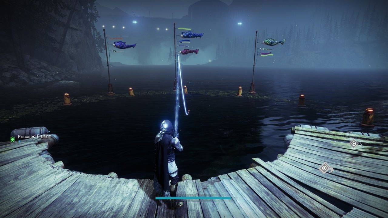 Destiny 2 fishing at the EDZ spot