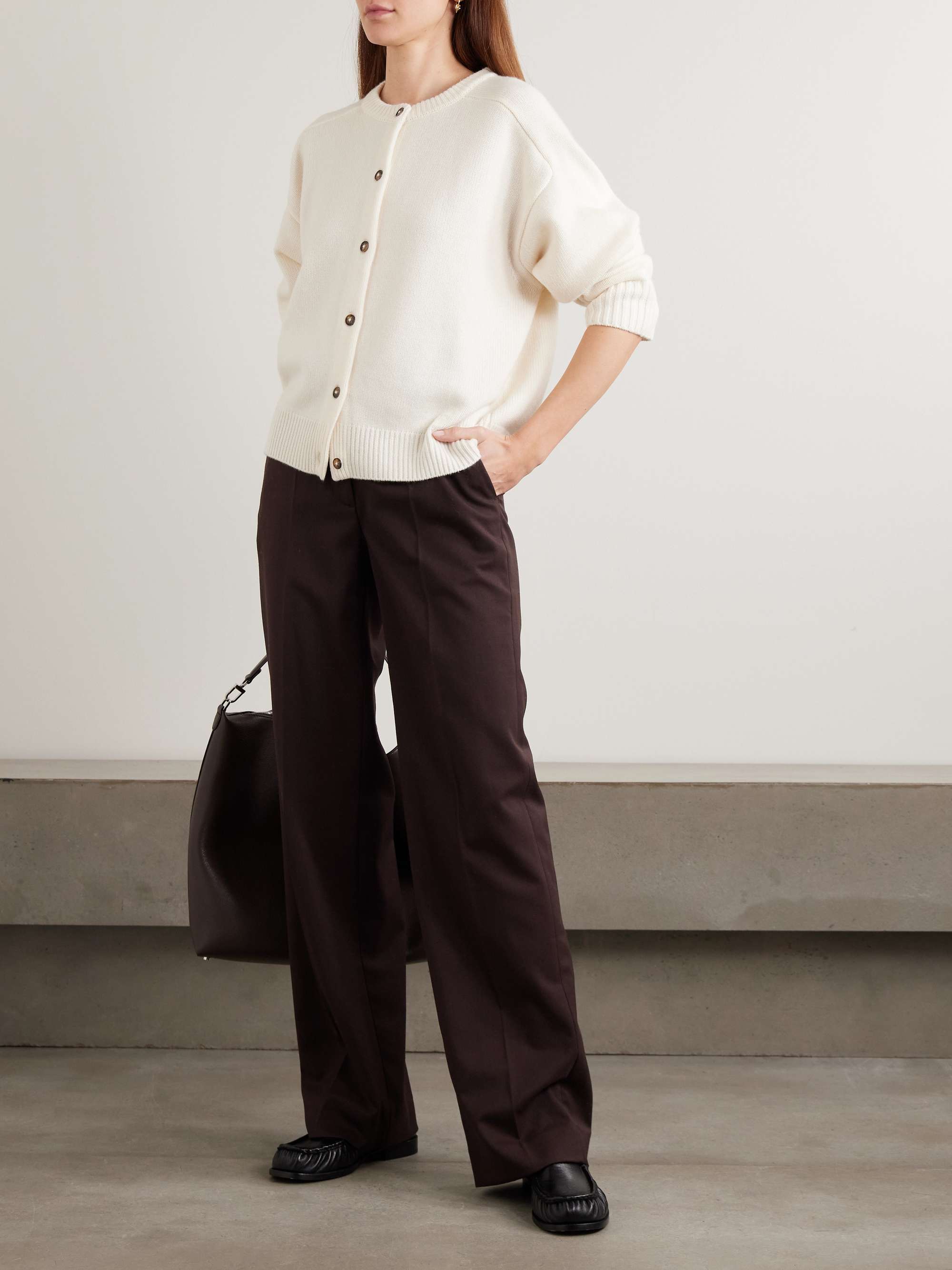 Aidar Merino Wool and Cashmere-Blend Cardigan