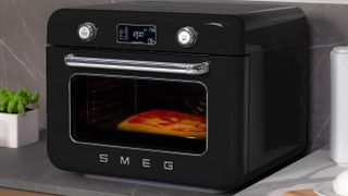 Smeg Countertop Air Fry Oven with Steam in black