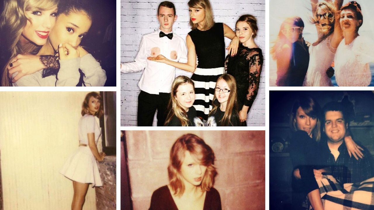 Taylor Swift Collage of Polaroids