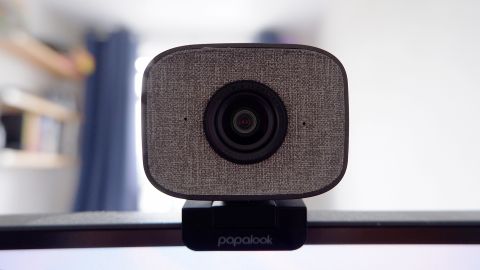 Papalook PA930 webcam on top of a computer monitor