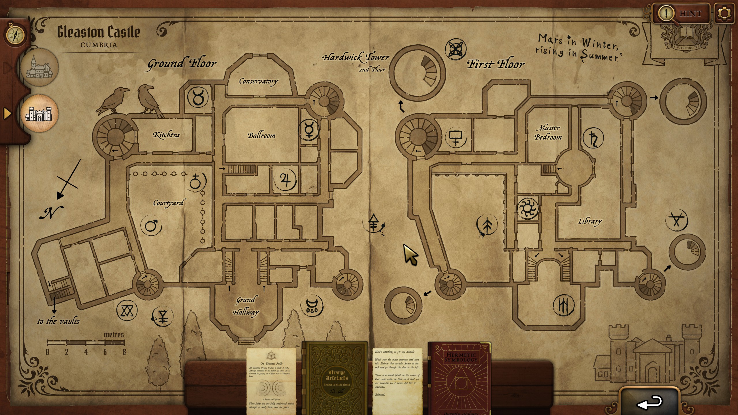 A map of a castle