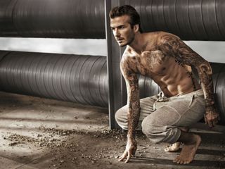 David Beckham models his new H&M Bodywear