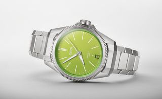 Oris ProPilot X Kermit Edition watch with green dial