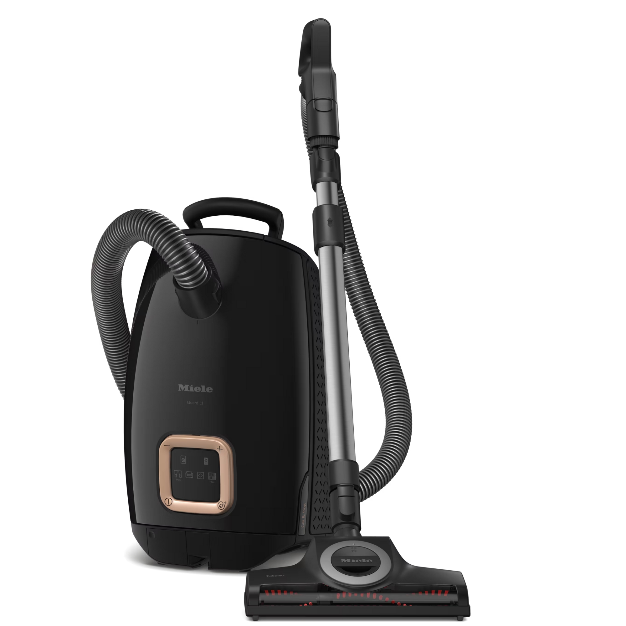 Miele Guard L1 Cat and Dog canister vacuum cleaner against white background