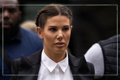 A close up of Rebekah Vardy arriving at court