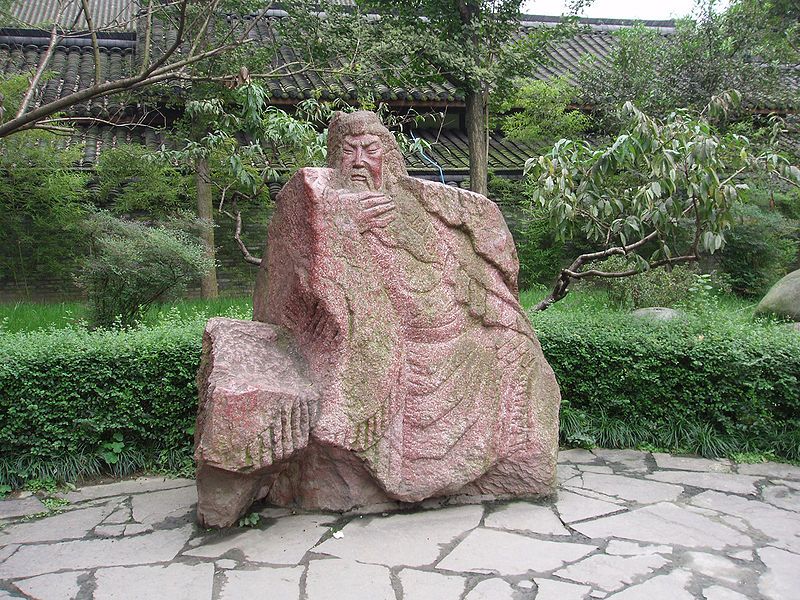 A statue of Guan Yu, han dynasty