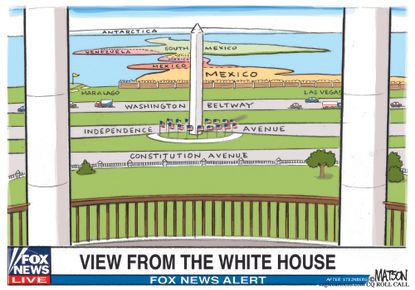 Political Cartoon U.S. Fox News Trump White house view New Yorker