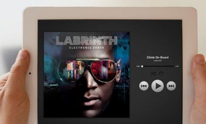 The long-awaited Spotify app for the iPad is here, and it allows users to stream their favorite songs to wireless speakers.