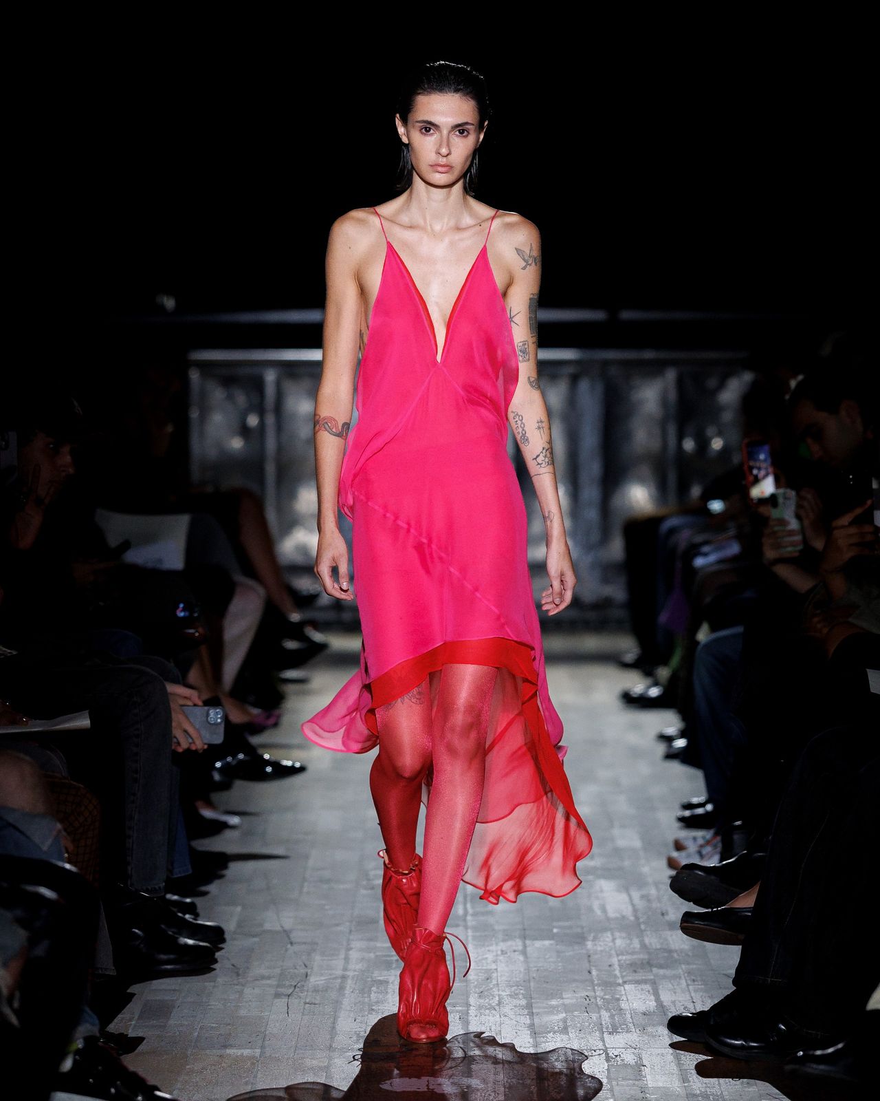 AAron esh ss27 runway show at London Fashion Week