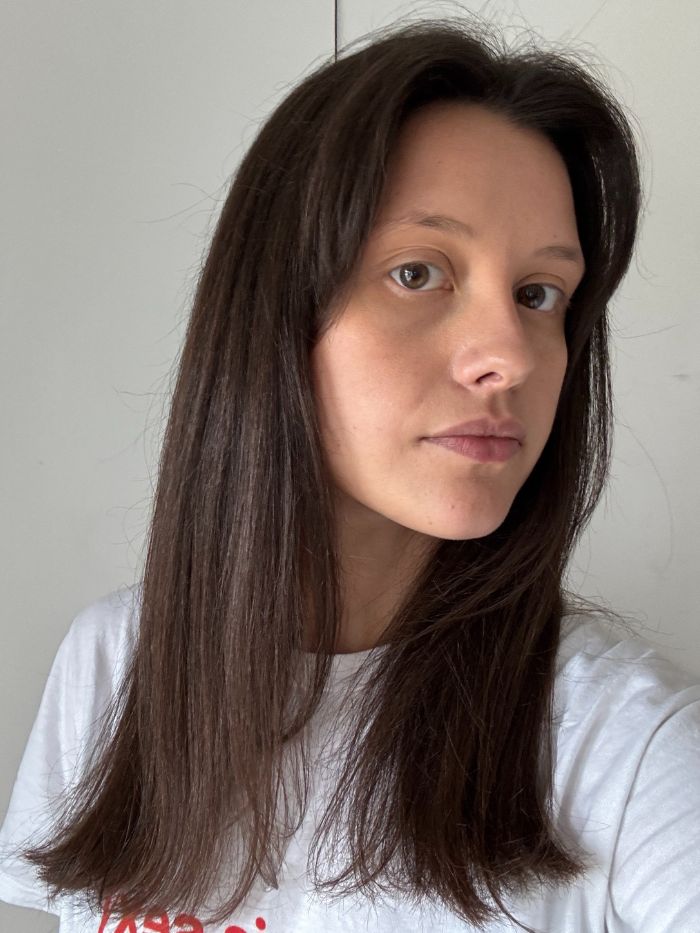 Who What Wear UK team member Emily Post after testing the KEEO hair straighteners