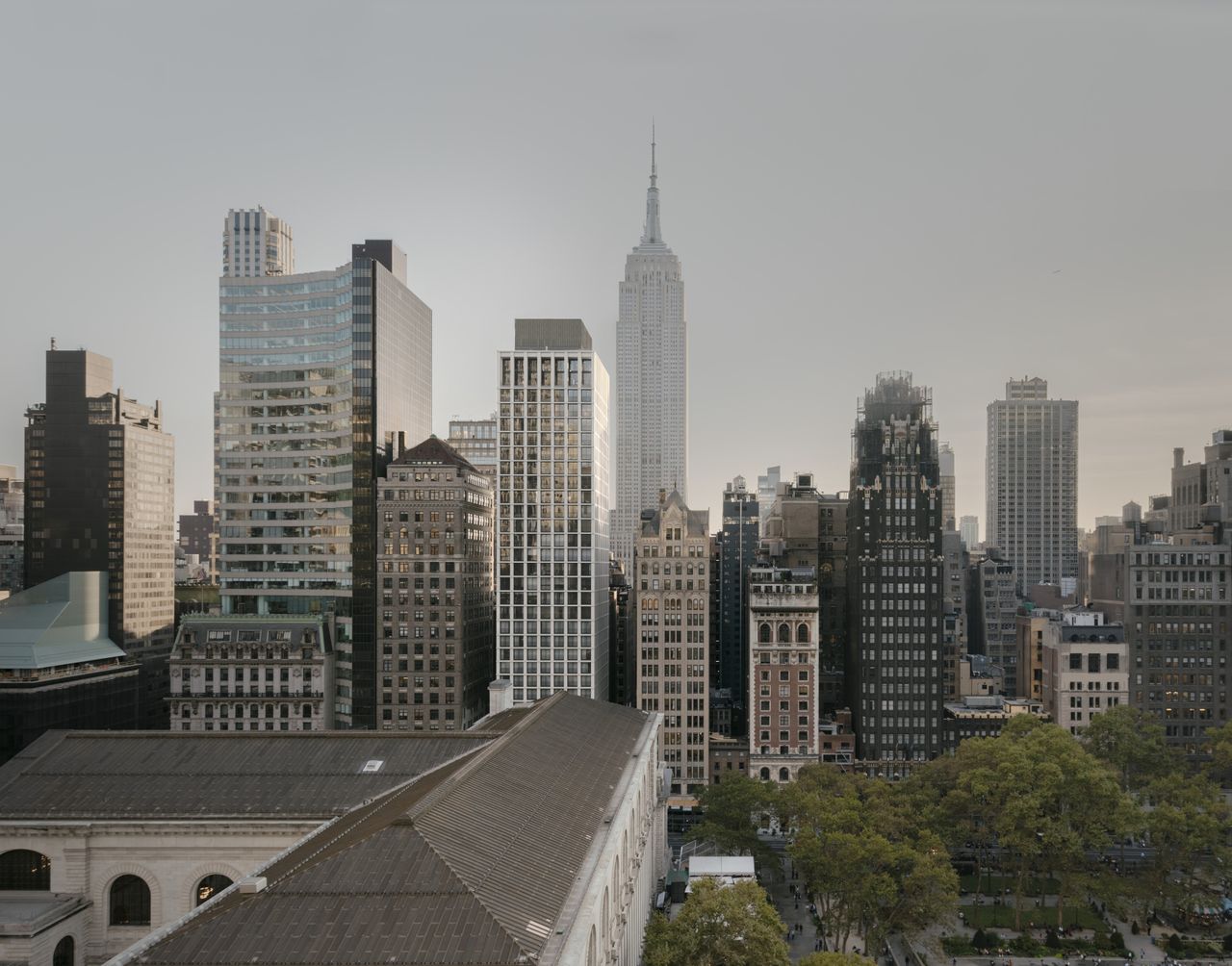 Park view of Bryant Park by Chipperfield