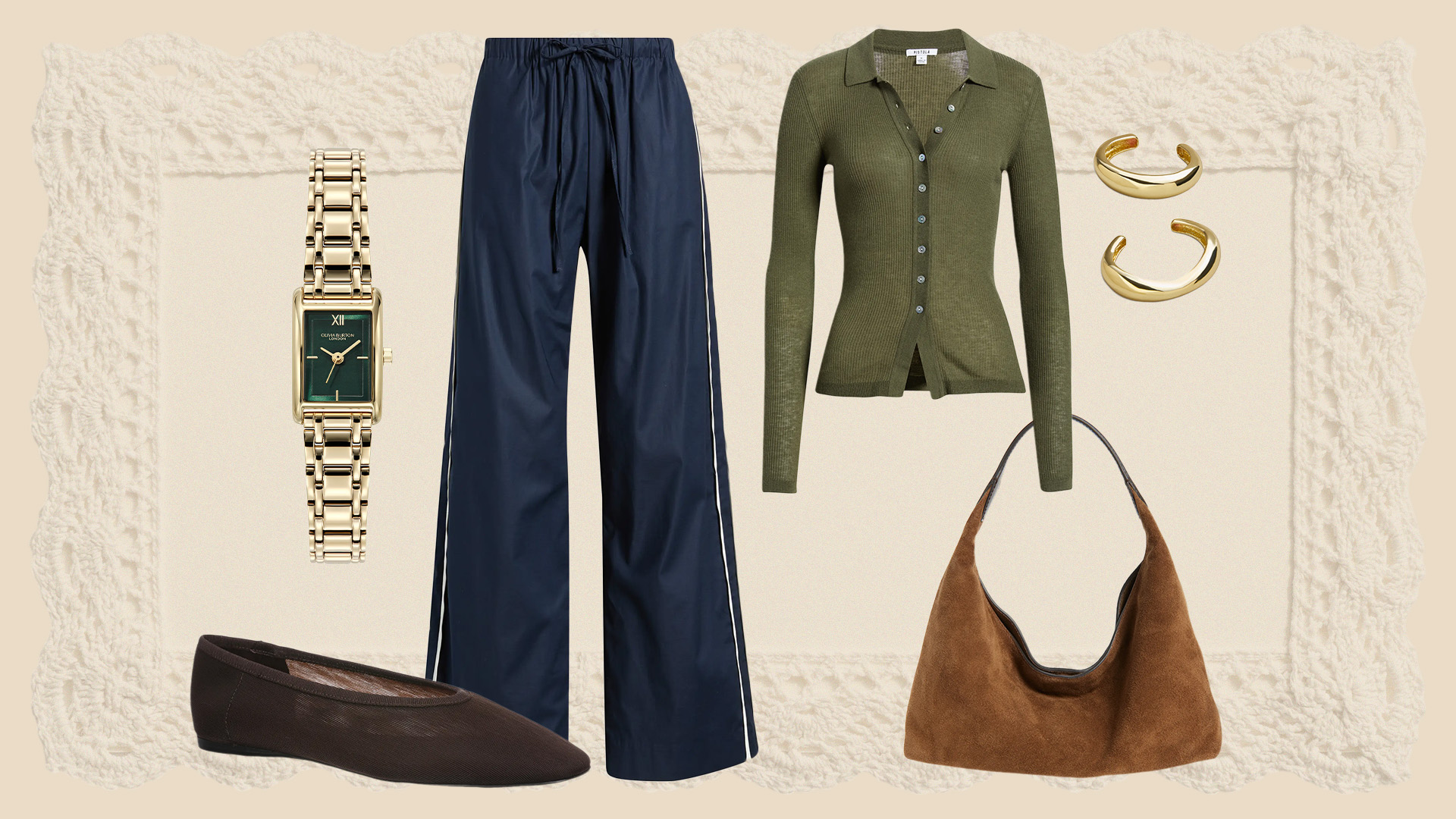 collage of nordstrom anniversary sale fashion pieces 