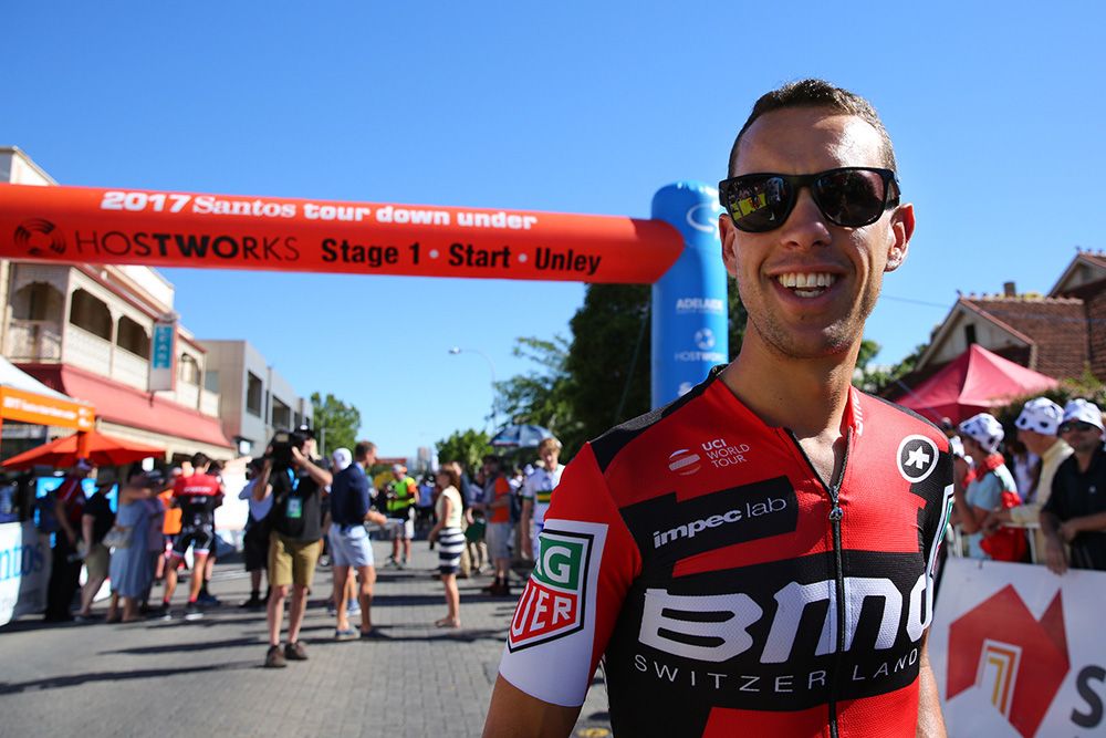 Richie Porte (BMC) heads to the sign-on