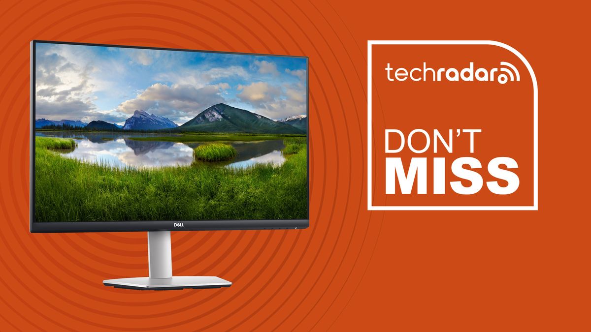 Dell S2721DS monitor on TechRadar branding 