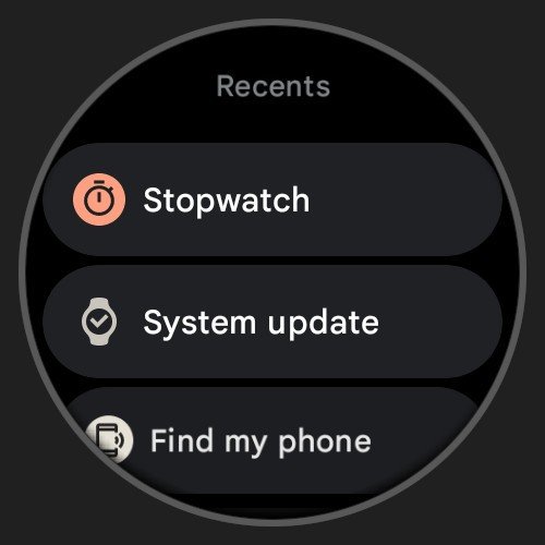 Imagem do Wear OS 3