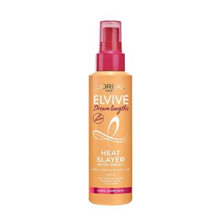 L'Oréal Paris Elvive Dream Lengths Heat Slayer Spray, one of the best heat protection sprays