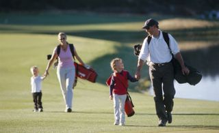 Family of golfers