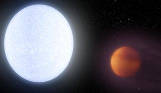 The hottest planet found to date, KELT-9b.