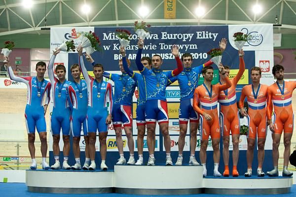 Britain triumphed in the team pursuit.