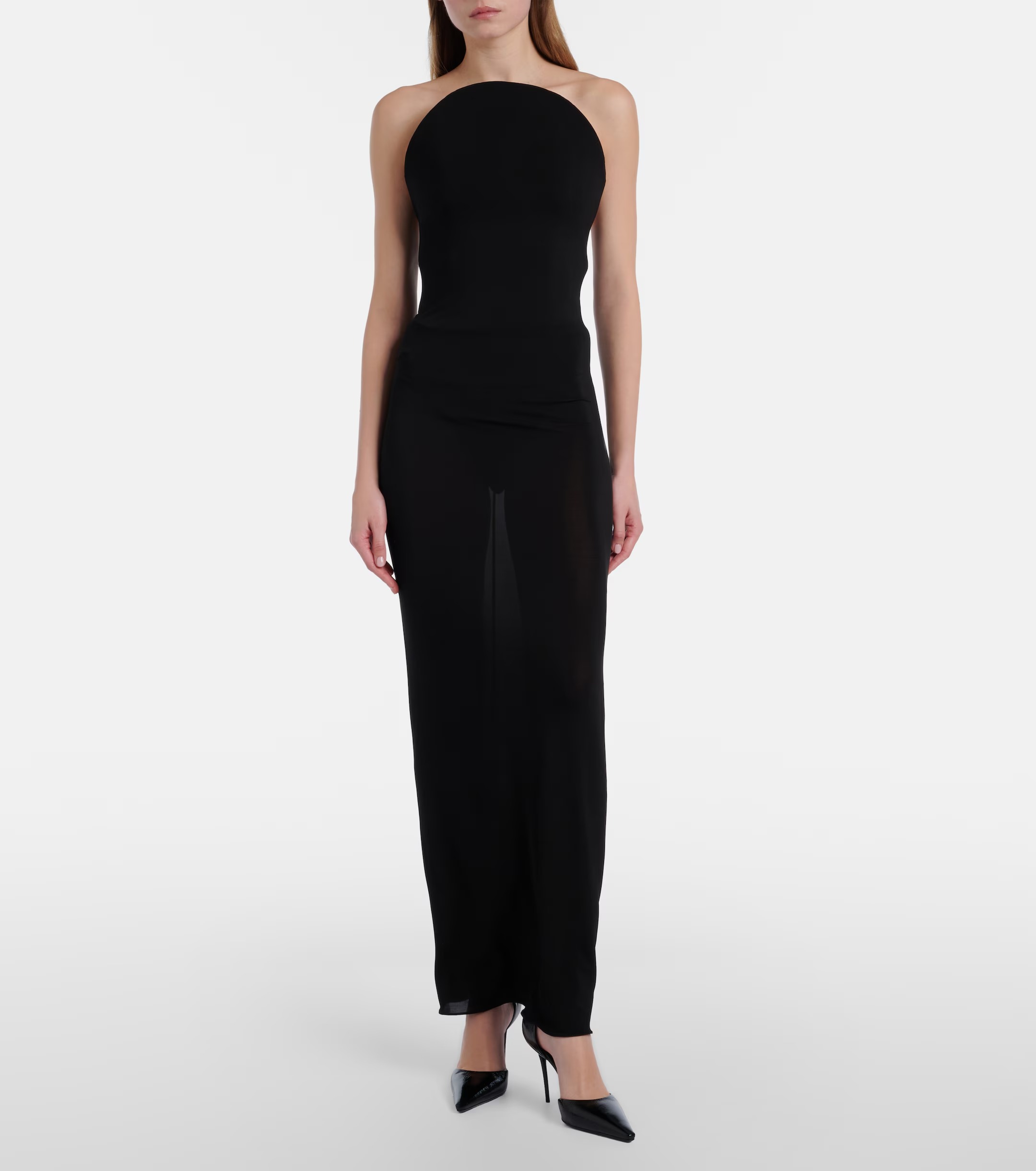 Ala&amp;iuml;a, Sheer Jersey Cocktail Dress