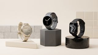 Smartwatches by Apple, Samsung, and Garmin.