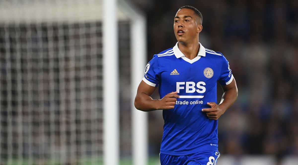 Arsenal-linked Youri Tielemans during Leicester City 0-1 Manchester United in the Premier League on 1 September, 2022 at the King Power Stadium, Leicester, United Kingdom