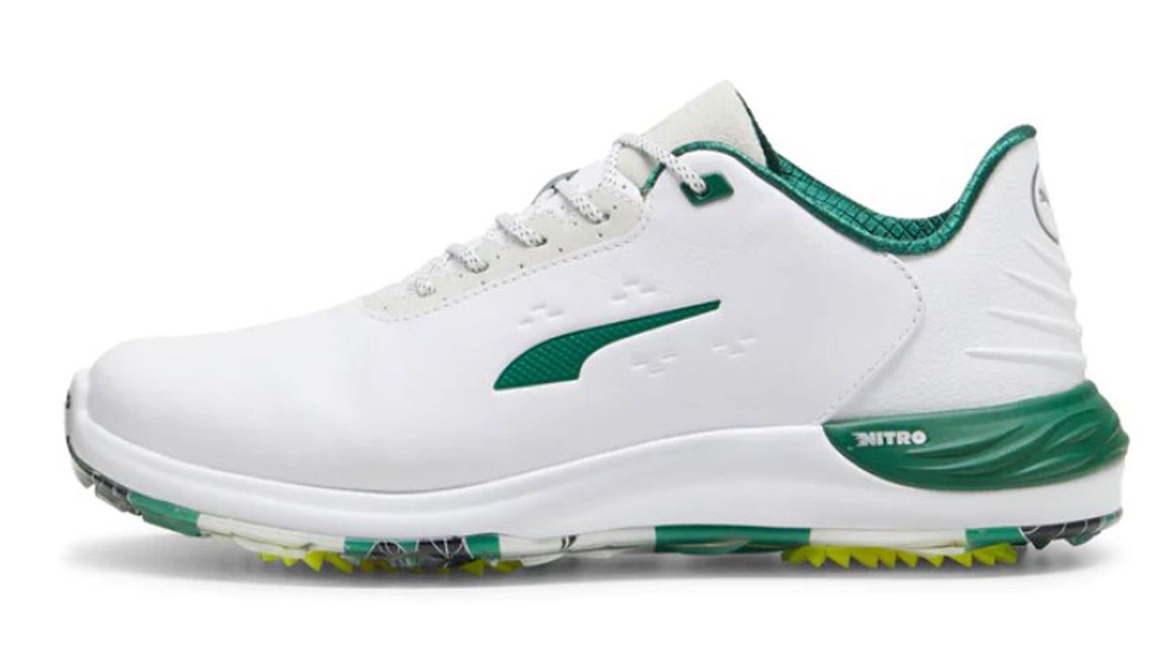 The Puma Phantomcat Nitro Garden Golf Shoes on a white background