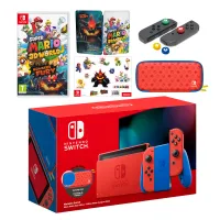 Mario Red &amp; Blue Nintendo Switch | Super Mario 3D World + Bowser's Fury | carry case, steelbook, Joy-Con accessories: £329.99 at Nintendo