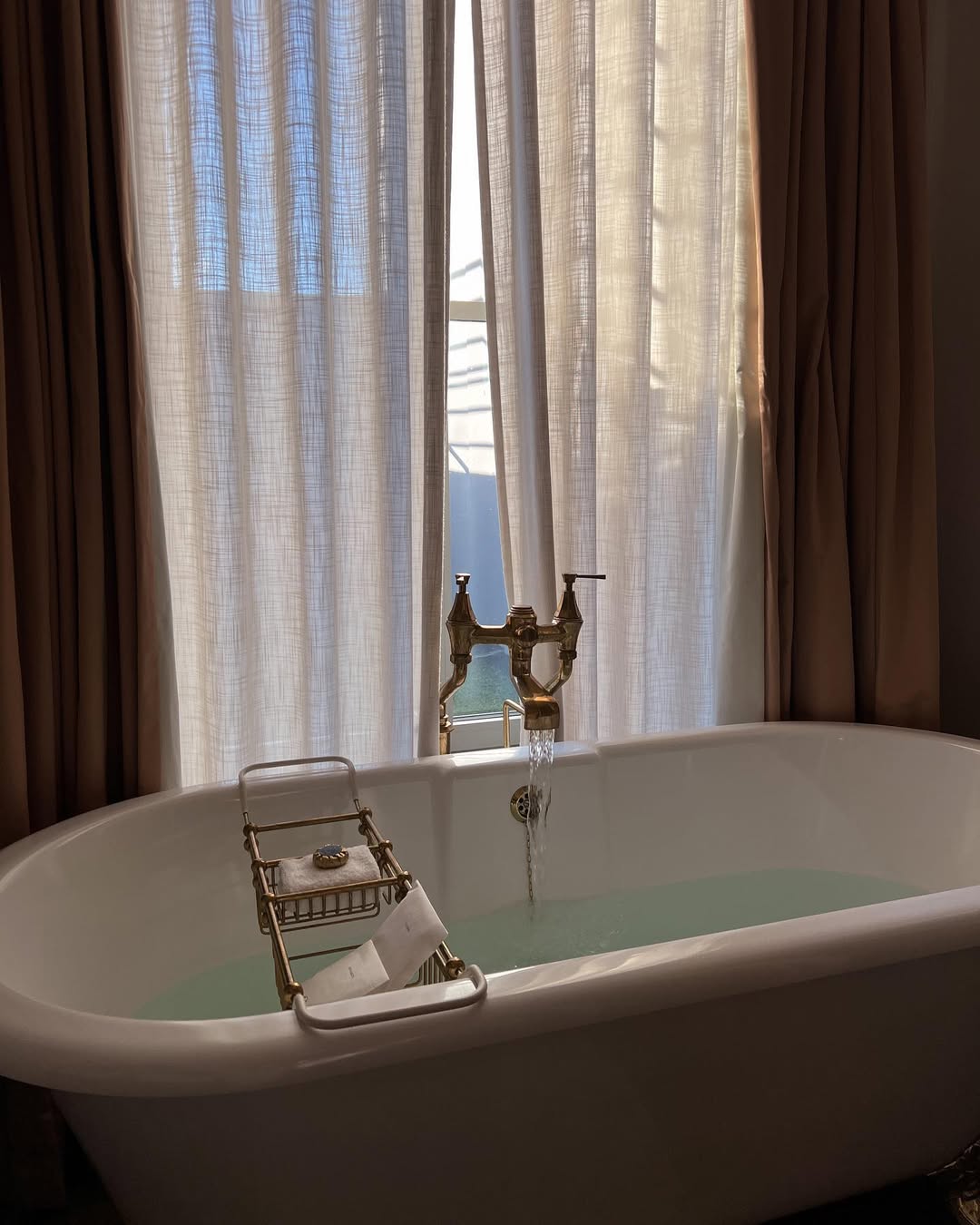 The bathtub at the The NoMad Hotel London as photographed by Emma Hoareau