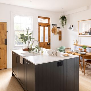 neutral kitchen with island