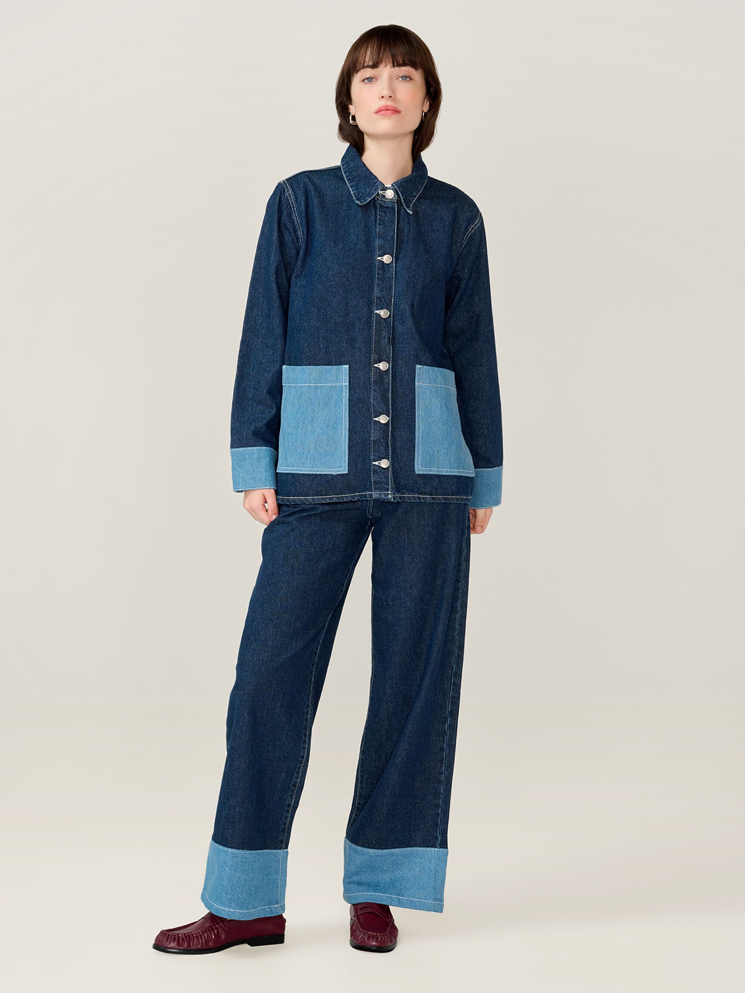 Magnus Raw Denim Jacket in Dark Wash - 6