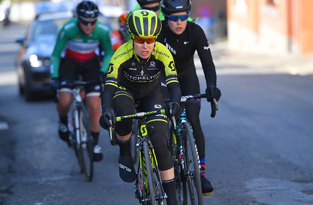 Amanda Spratt (Mitchelton-Scott) at Omloop Het Nieuwsblad Women Elite