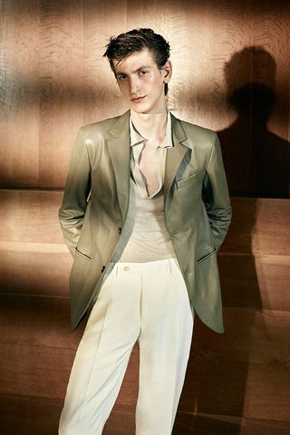 Male Model Wearing Canali Clothing
