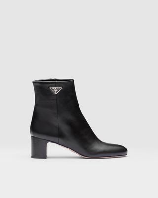 prada, Leather Booties