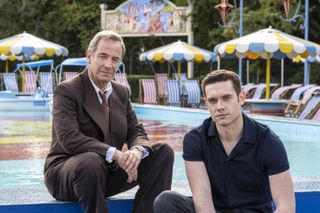 TV Tonight - Robson Green as Geordie Keating and Tom Brittney as Rev Will Davenport.