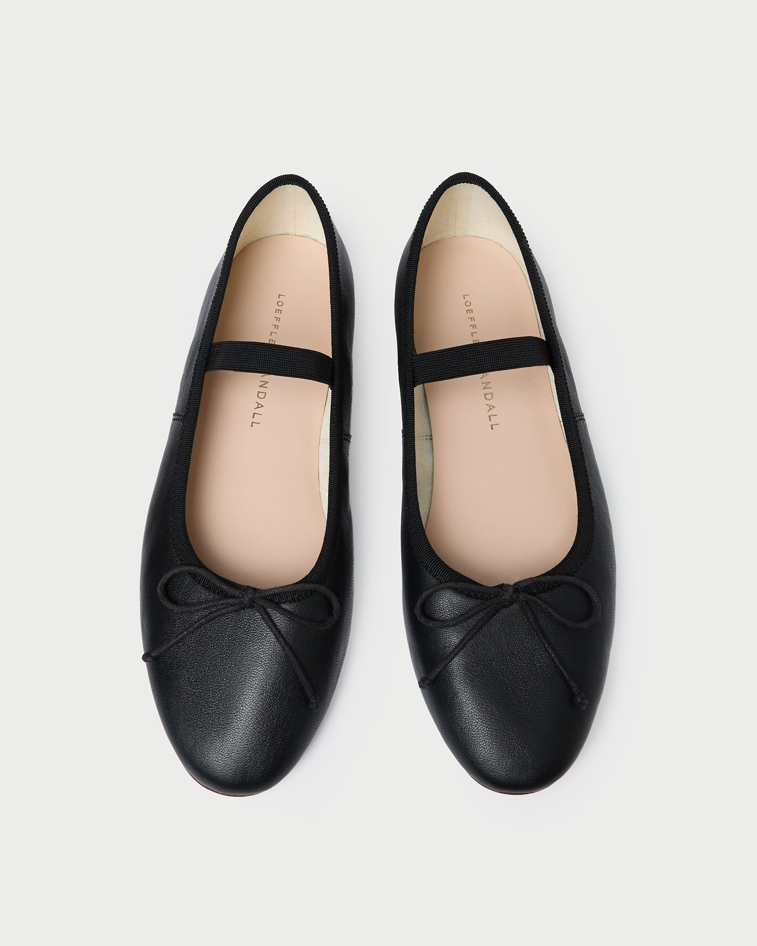 Leonie Black Leather Ballet Flat - Black Leather / 5