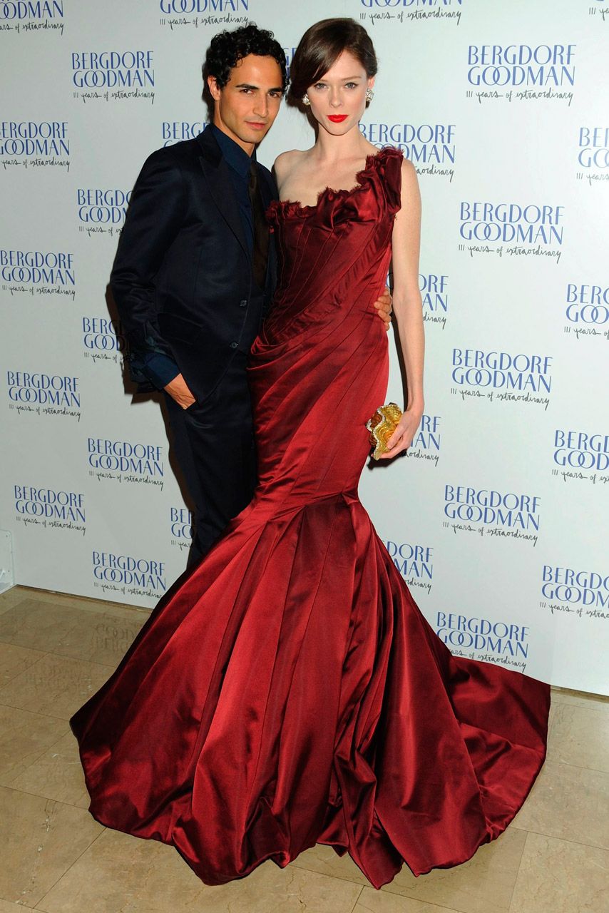 Zac Posen and Coco Rocha at Bergdorf Goodman&#039;s 111th anniversary party in New York