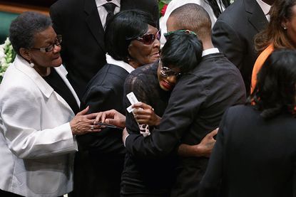 Freddie Gray's family at Gray's funeral.