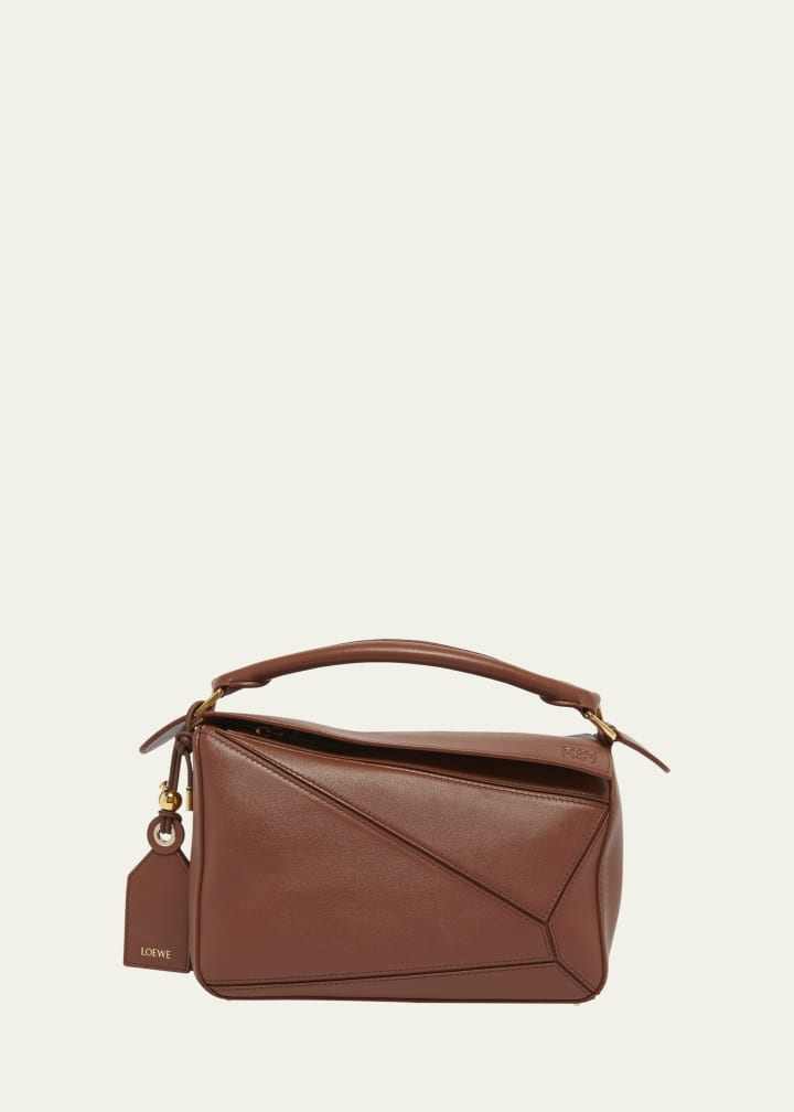 Puzzle Elevated Small Top-Handle Bag in Leather