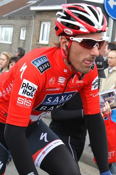 Fabian Cancellara smiled like the cat who ate the E3 Prijs bird...