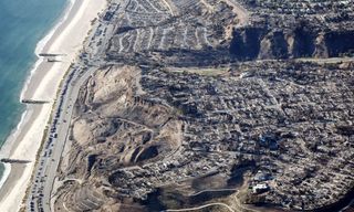 Wreckage from the LA fires