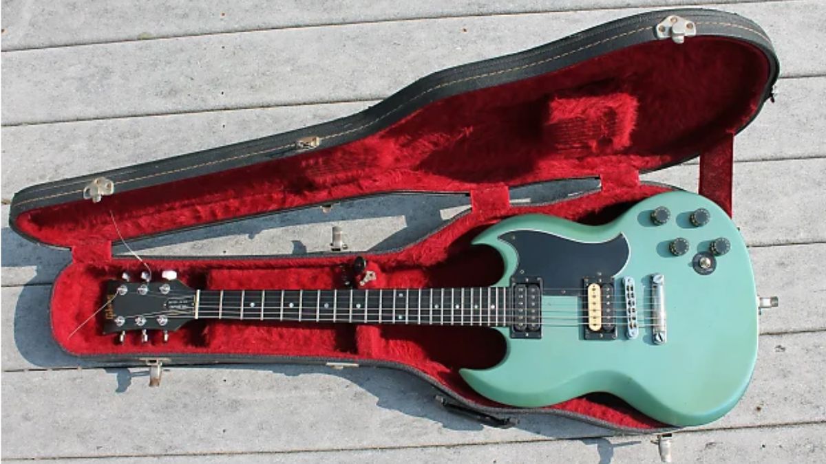 1981 Gibson Firebrand SG in Pelham Blue