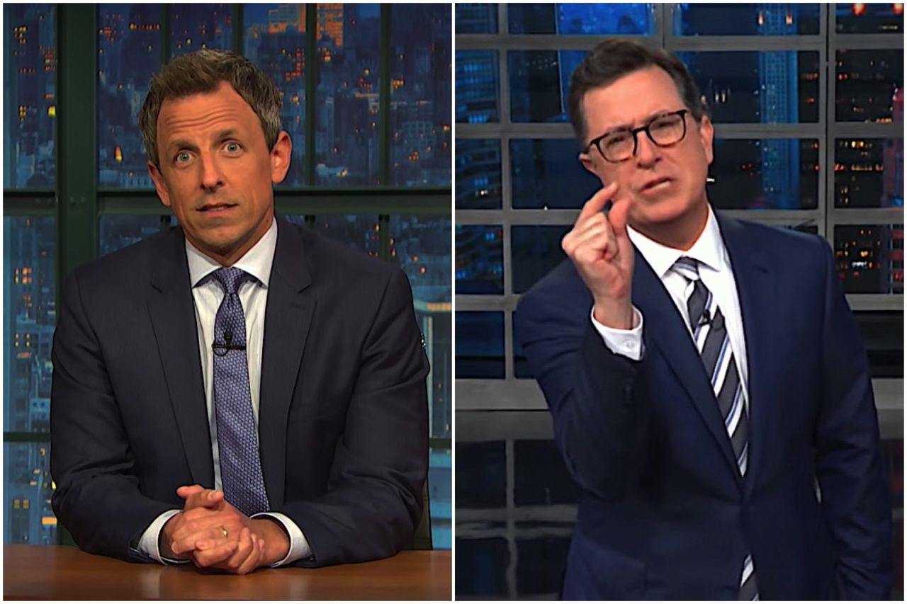 Seth Meyers and Stephen Colbert rip the Supreme Court over Muslim ban