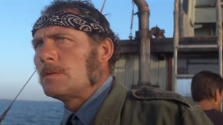 Quint in Jaws looking out to sea. 
