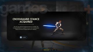 Star Wars Jedi Survivor Crossguard lightsaber stance