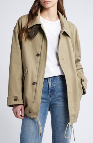 Contrast Corduroy Cotton Jacket