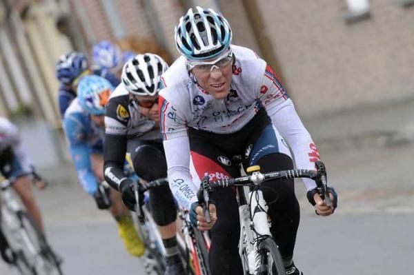 Philippe Gilbert (Omega Pharma-Lotto) couldn't win from the break of four.