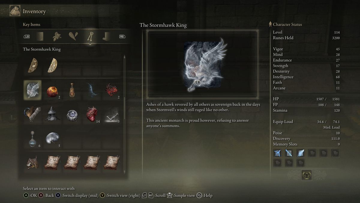 hawk ashes lore
