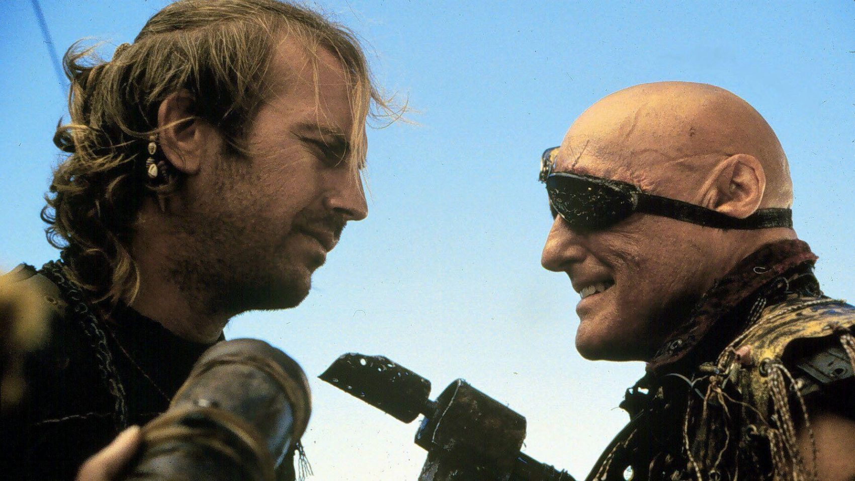Kevin Costner and Dennis Hopper in Waterworld